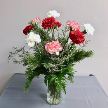 Vased Carnations
