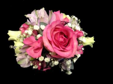 Pretty in Pink Wrist Corsage